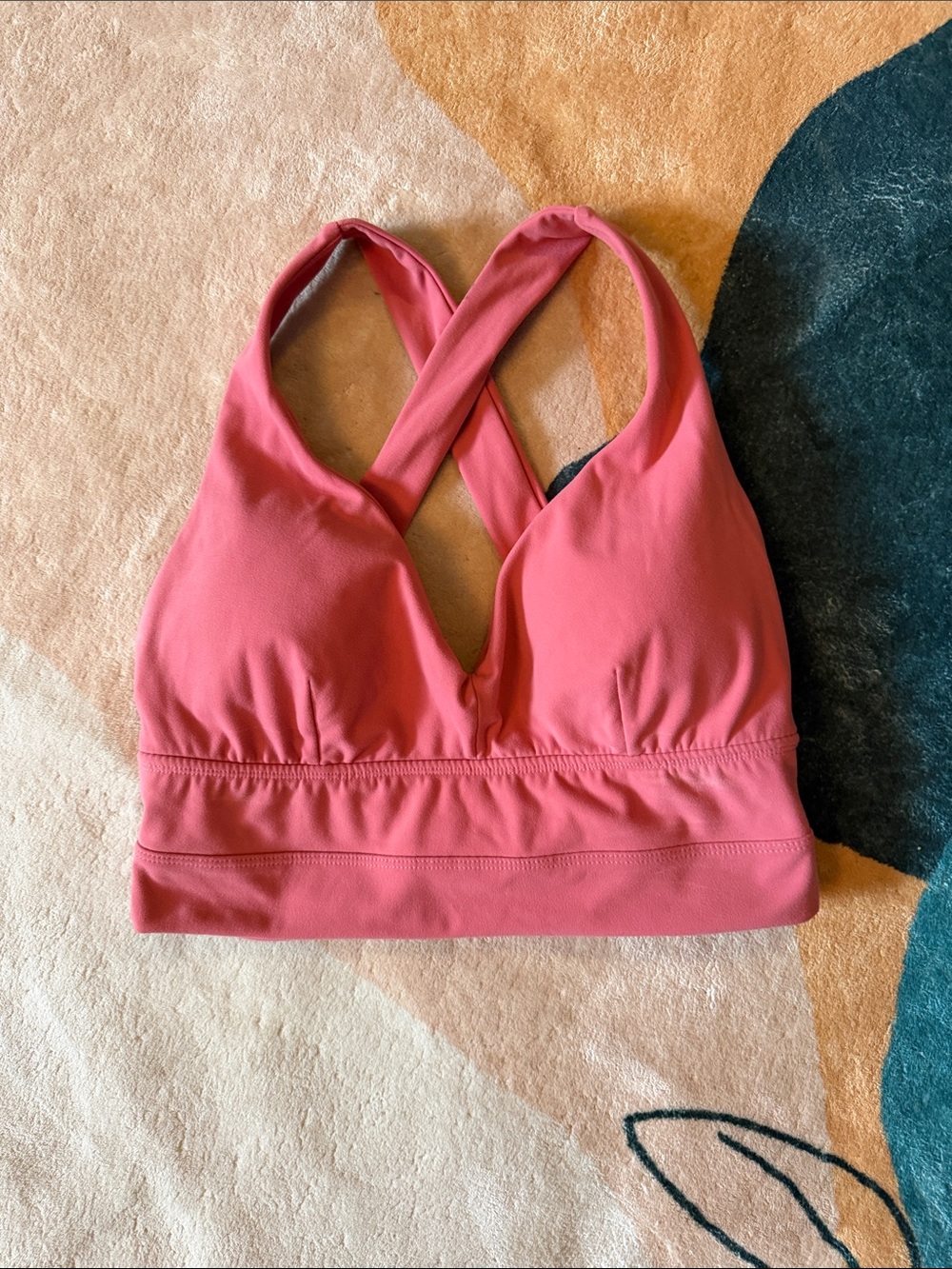 BuffBunny open back sports Bra - Coral Pink